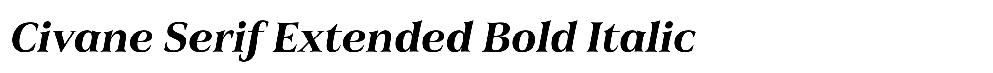 Civane Serif Extended Bold Italic image